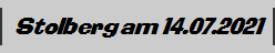 Stolberg am 14.07.2021